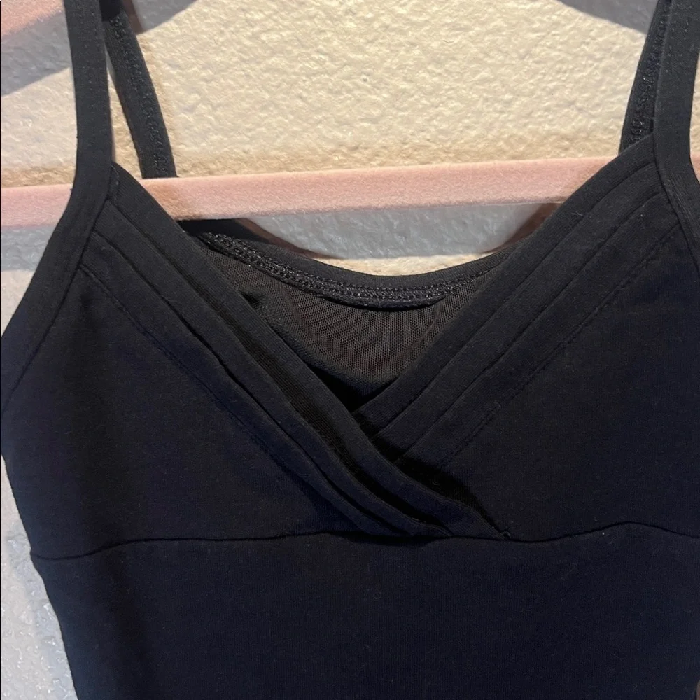 Cat & Jack Girls Cami Dance Leotard Black XS Keyhole Back